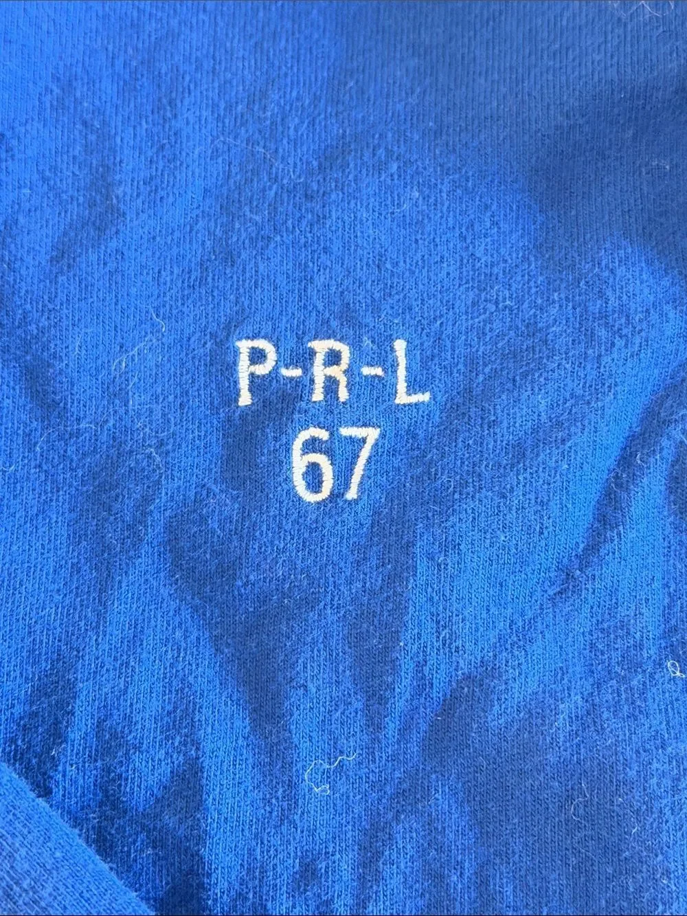 Polo Ralph Lauren Boys Size 6 Rugby Shirt Gray Hood Blue Pony Logo Long Sleeve